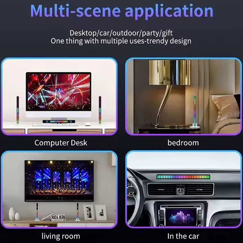 رقص نور اکولایزر حساس به صدا مدل RGB LED
