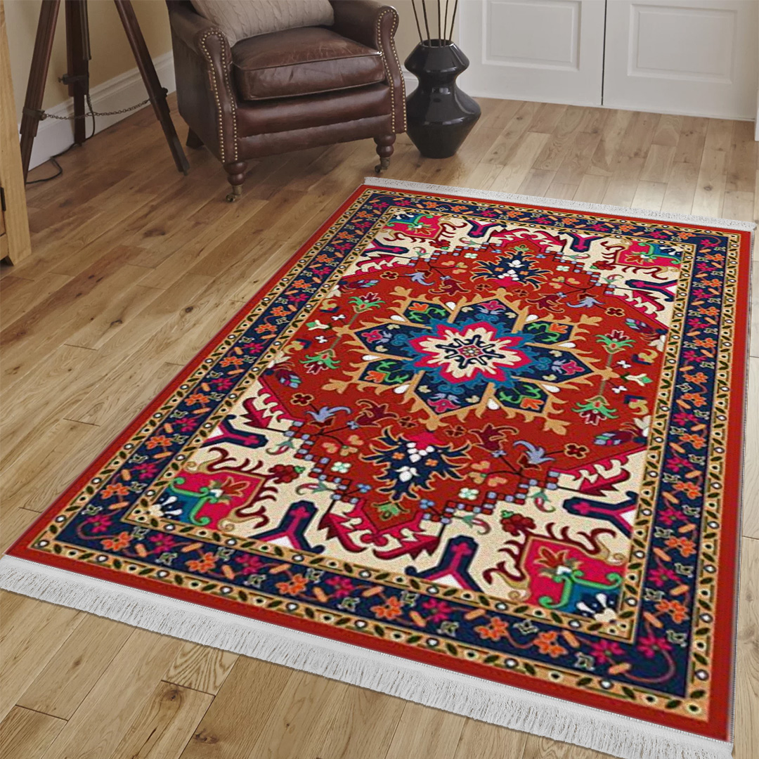 فرش مخمل نادی طرح سنتی کد o146