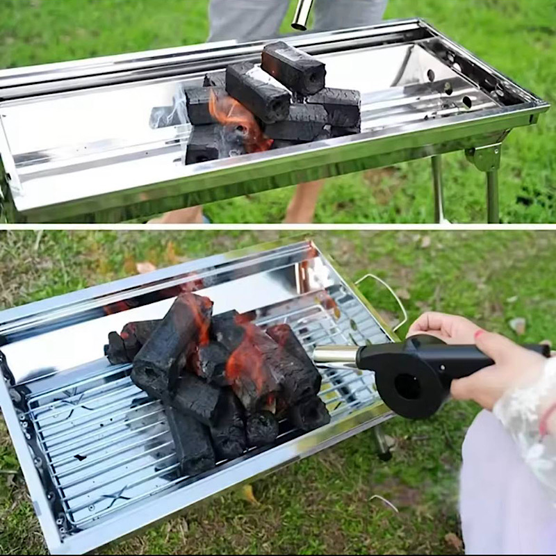 فن بادبزن دستی باربیکیو