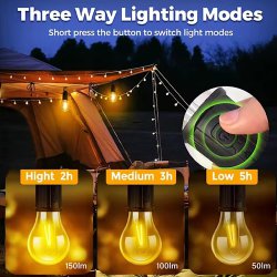 لامپ کمپینگ شارژی آویزی ضدآب و نشکن